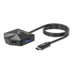 Usb-C & Usb-A Combo Dock/Hub,  Ports (4): Usb-A (X2) And  Usb-C (X2), 5 Gbps (Usb 3.2 Gen1 Aka Usb 3.0), Angled Shape For Easy Port