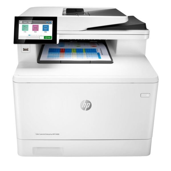 Color Laserjet Enterprise Mfp  M480F, Color, Printer For  Business, Print, Copy, Scan, Fax, Compact Size Strong Security Two-Sided