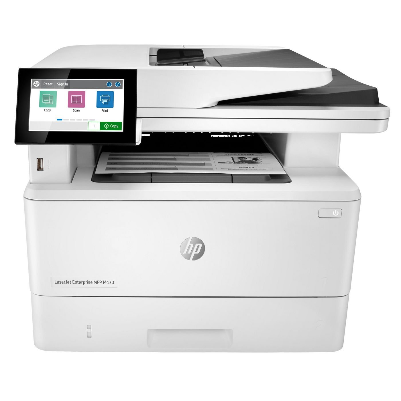 Img_37313513.jpg Laserjet Enterprise Mfp M430F, Black And White, Printer For Business, Print, Copy, Scan, Fax, 50-Sheet Adf Two-Sided Printing - Image 1