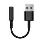Audio Cable 0.15 M 3.5Mm Usb  Type-A Black