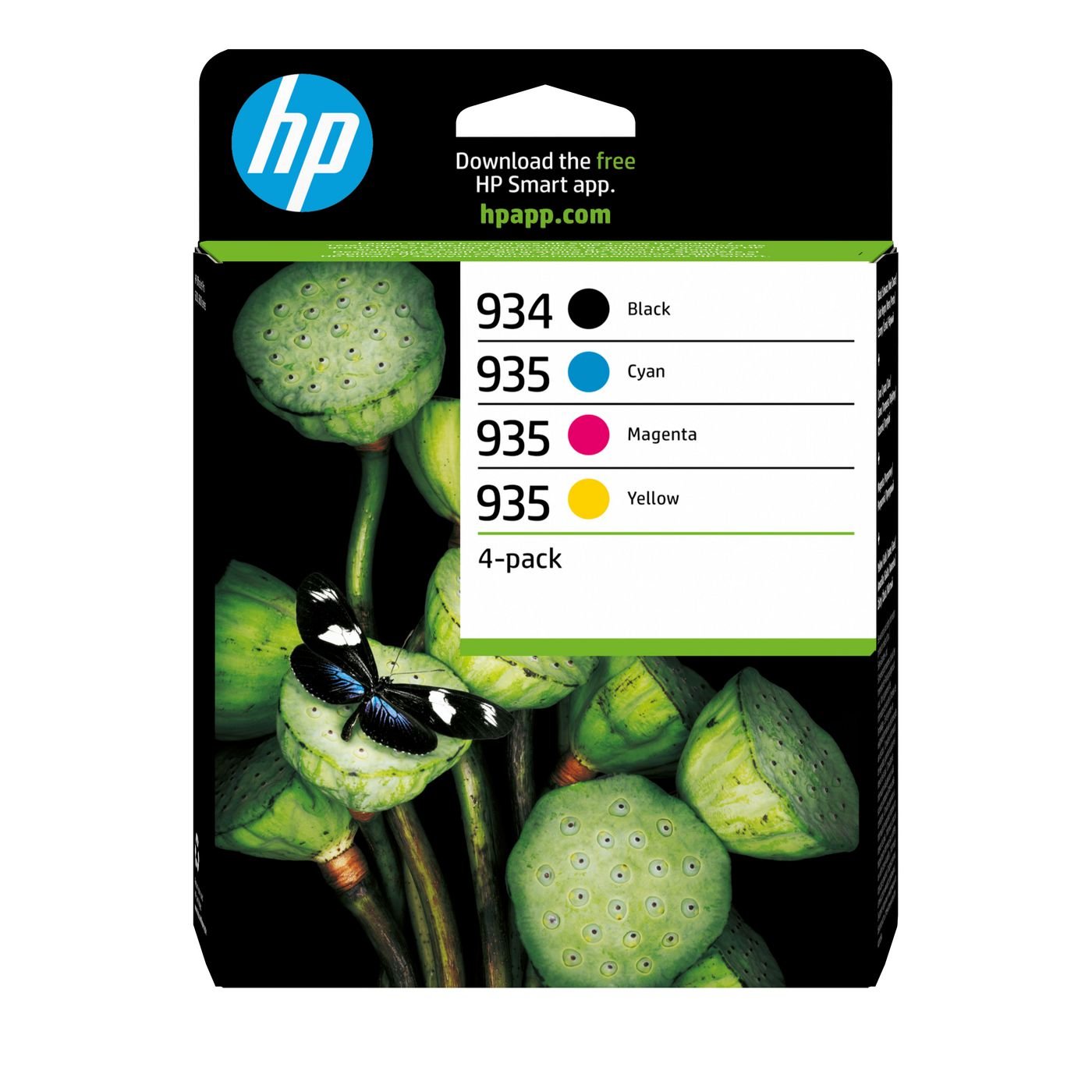 Img_37364064.jpg 934 Black 935 CMY Ink Cartridge 934 Black/935 Cyan/Magenta/Yellow 4-pack Original Ink Cartridges, Standard Yield, - Image 1