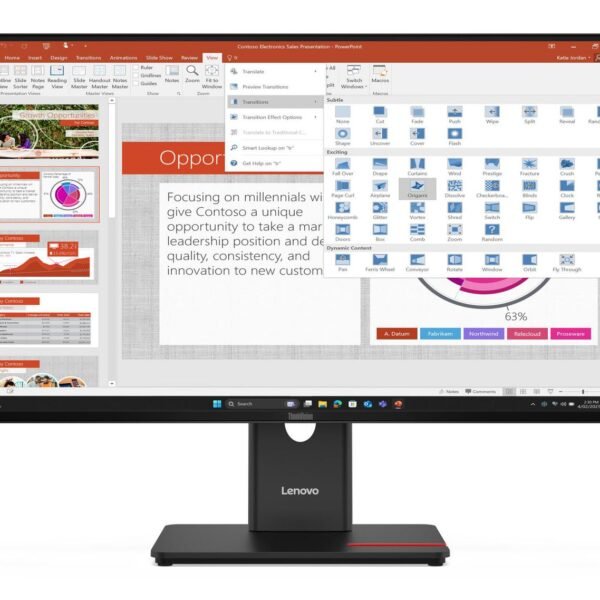 Thinkvision T27-40 Led  Display 68.6 Cm (27") 1920 X  1080 Pixels Full Hd Black