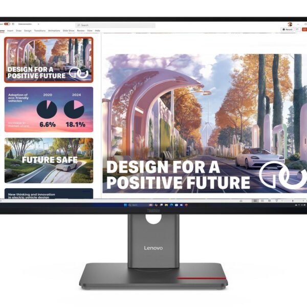 Thinkvision P27Qd-40 Led  Display 68.6 Cm (27") 2560 X  1440 Pixels Wide Quad Hd Black