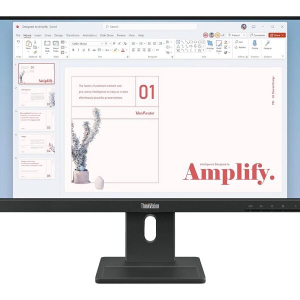 Thinkvision E24-40 Led  Display 60.5 Cm (23.8") 1920  X 1080 Pixels Full Hd Lcd Black