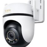 Outdoor Pan/Tilt Security  Wi-Fi Camera SPEC: 3K 5MP  (2880x1620), 2.4 GHz, 2 x External Antennas, 1 x Ethernet Port, Horizontal