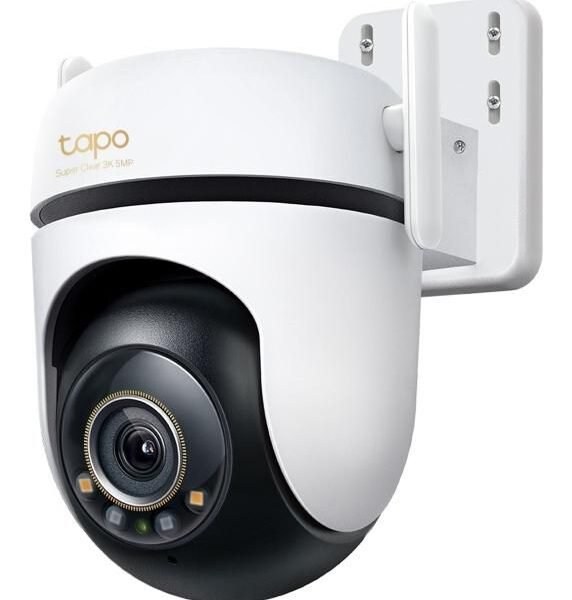 Outdoor Pan/Tilt Security  Wi-Fi Camera SPEC: 3K 5MP  (2880x1620), 2.4 GHz, 2 x External Antennas, 1 x Ethernet Port, Horizontal