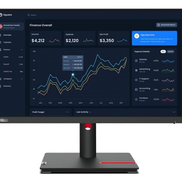 Thinkvision T22I-30 54,6 Cm  (21,5") 1920 X 1080 Pixels  Full Hd Led Black
