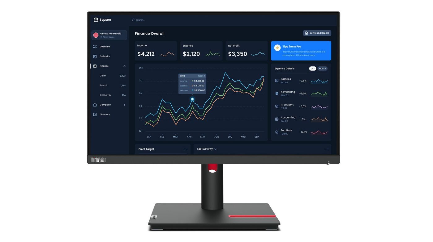 Img_37611953.jpg Thinkvision T22I-30 54,6 Cm (21,5") 1920 X 1080 Pixels Full Hd Led Black - Image 1
