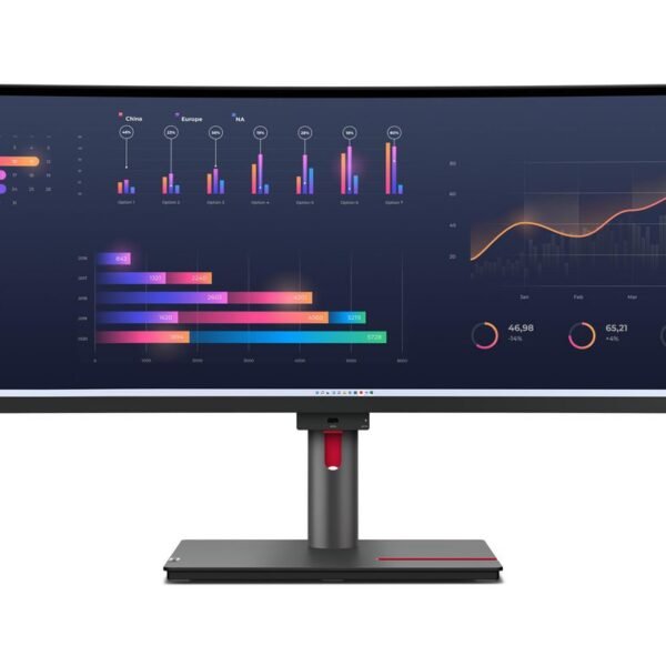 Thinkvision P49W-30 Led  Display 124.5 Cm (49") 5120 X  1440 Pixels Dqhd Black