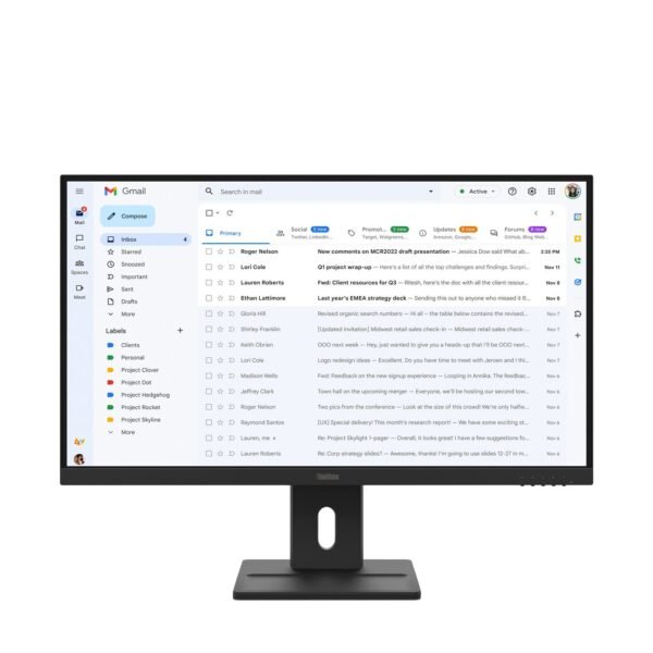 Thinkvision E27-40 Led  Display 68.6 Cm (27") 1920 X  1080 Pixels Full Hd Lcd Black