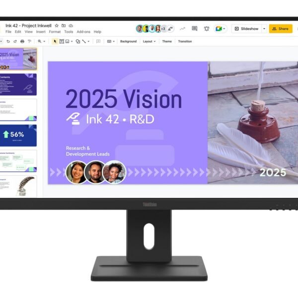 Thinkvision E27Q-40 Led  Display 68.6 Cm (27") 2560 X  1440 Pixels Quad Hd Lcd Black