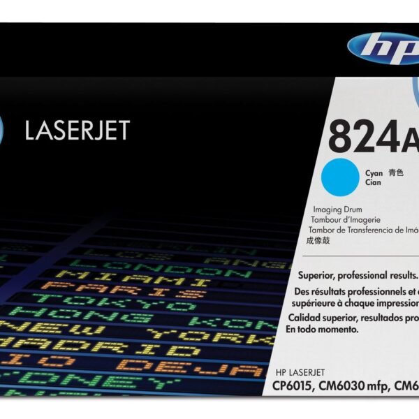 Drum Color Image Unit Cyan 824A, HP Color LaserJet  CM6030, CM6030f, CM6040, CM6040f, CP6015dn, CP6015n, CP6015xh, Laser printing,