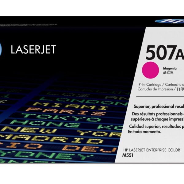 Magenta Toner Cartridge 507A Magenta Original  LaserJet Toner Cartridge, 6000 pages, Magenta, 1 pc(s)