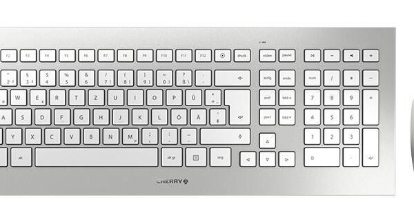 DW 8000 KEYBOARDundMOUS DW  8000, Standard, Wireless, DW  8000, Standard, Wireless, RF Wireless, QWERTZ, Silver,White, Mouse included