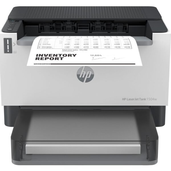 Laserjet Tank 1504W Printer,  Black And White, Printer For  Business, Print, Compact Size Energy Efficient Dualband Wi-Fi