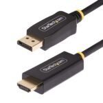 2M Displayport To Hdmi  Adapter Cable, 4K 60Hz With  Hdr, Dp To Hdmi 2.0B, Active Video Converter, Displayport Desktop To Hdmi