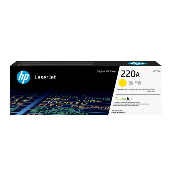 220A Yellow Original Laserjet  Toner Cartridge