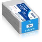 Ink Cyan SJIC22P(C): Ink cartridge for  ColorWorks C3500 (Cyan), Original, Cyan, Epson, Epson TM-C3500 Epson TM-C3500