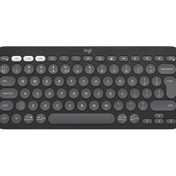 Pebble Keys 2 K380S Keyboard  Rf Wireless + Bluetooth  Qwerty Us International Graphite