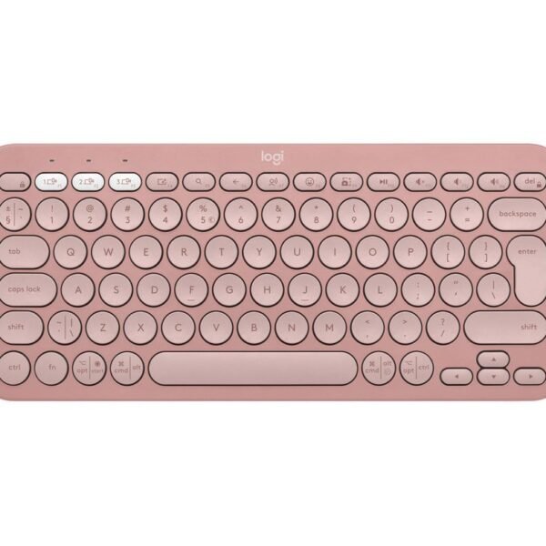 Pebble Keys 2 K380S Keyboard  Rf Wireless + Bluetooth  Qwerty Us International Pink