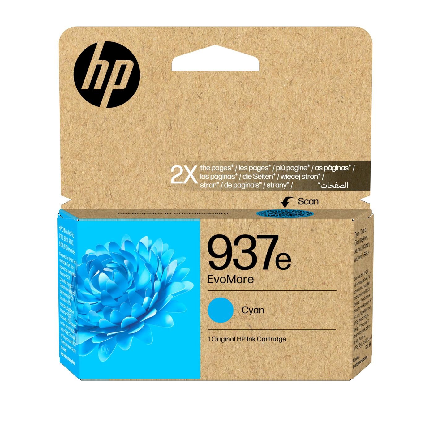 Img_37926050.jpg 937E Evomore Cyan Original Ink Cartridge - Image 1