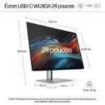 Series 7 Pro 24 inch WUXGA  USB-C Monitor - 724pu  computer monitor 61 cm (24") 1920 x 1200 pixels Black, Silver - Image 4