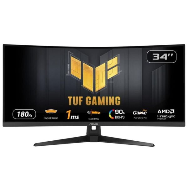 Tuf Gaming Vg34Vq3B Computer  Monitor 86.4 Cm (34") 3440 X  1440 Pixels Ultrawide Quad Hd Led Black