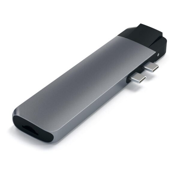 Alu Type-C Pro Hub w/ Ethernet dockingstation Space Grey