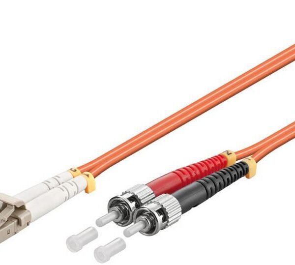 Fiber Patch Cable -  LC/UPC-ST/UPC 7m OM2 MM  Duplex LSZH OD: 2mm, 0.3dB Orange