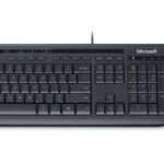 Wired Desktop 600, DE  keyboard USB QWERTZ Black  Black, German layout Keyboard and mouse