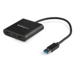 USB ADAPTER TO HDMI 4K USB 3.0 to Dual HDMI Adapter  - 1x 4K 30Hz & 1x 1080p - External Video & Graphics Card - USB Type-A to HDMI