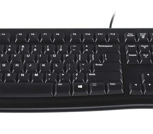 K120 Keyboard, US/Int Keyboard K120 for Business,  Standard, Wired, USB, QWERTY, Black