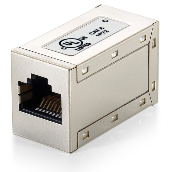 Modular coupler RJ45 / RJ45 Cat.6 Shielded Modular Inline  Coupler, RJ-45, RJ-45, Metallic
