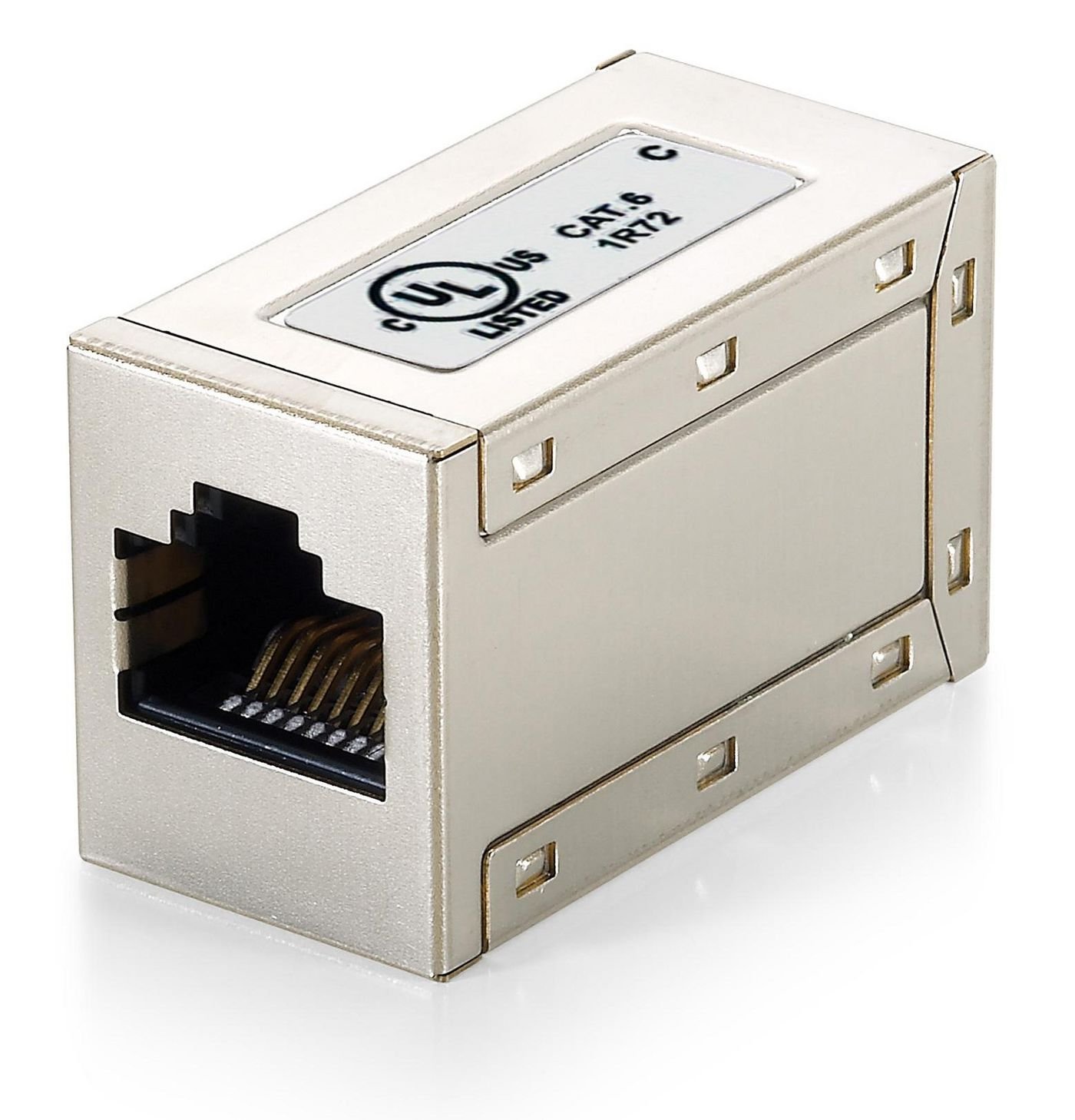 Img_9180078.jpg Modular coupler RJ45 / RJ45 Cat.6 Shielded Modular Inline Coupler, RJ-45, RJ-45, Metallic - Image 1