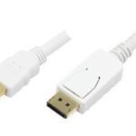 DisplayPort cable, DP/M to  HDMI-A/M, 4K/30 Hz, white, 2  m 2m