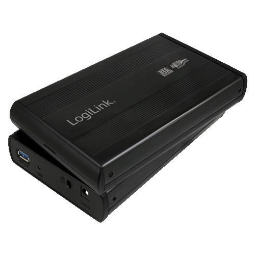Img_9223083.jpg 3,5" Extern. Encl. USB 3.0/SATA, black, ALU UA0107, 3.5", Serial ATA, 5 Gbit/s, Hot-swap, Black - Image 1