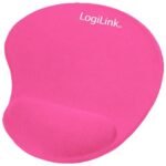Mouse Pad, Silcon Wrist rest,  204x230x20mm, pink ID0027P,  Pink, monotone, Foam,Gel,Rubber, Wrist rest