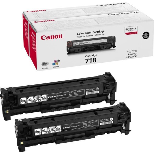 Toner Black Twin Pack 718BK Pages 3.400
