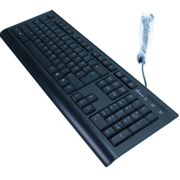 Standard Keyboard Black US MROS101, Full-size (100%),  Wired, USB, QWERTZ, Black