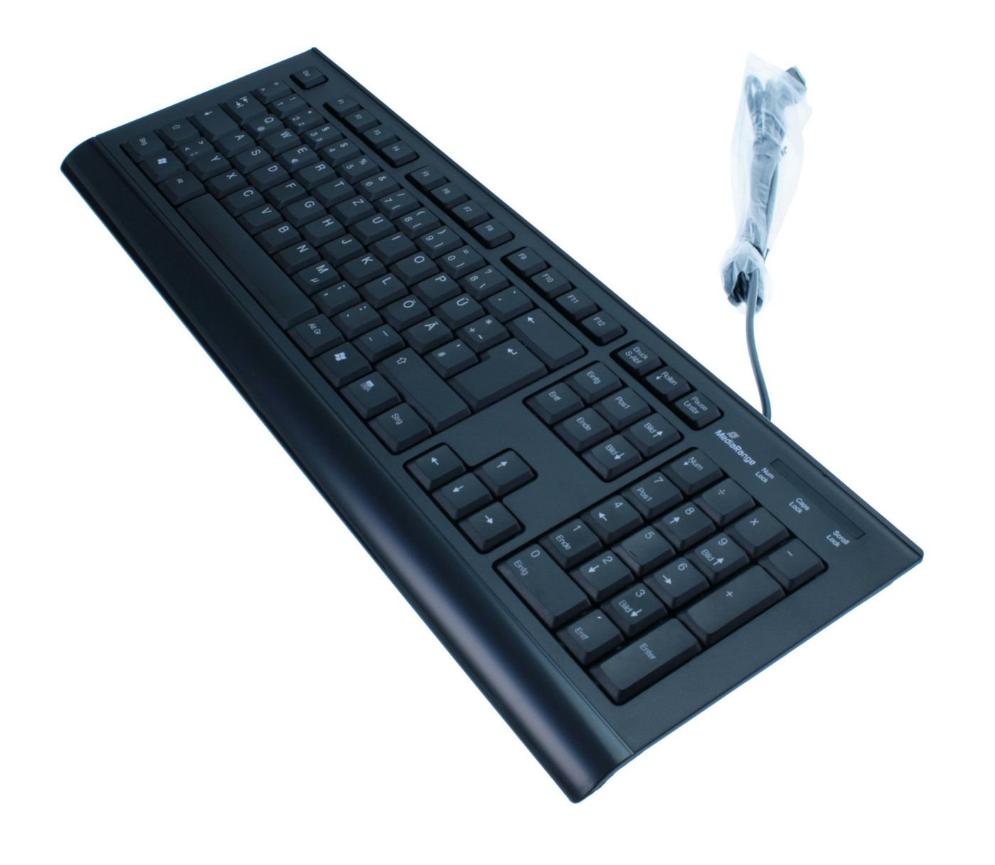 Img_9277049.jpg Standard Keyboard Black US MROS101, Full-size (100%), Wired, USB, QWERTZ, Black - Image 1