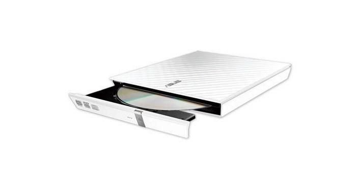Img_9384842.jpg EXT SLIM USB LITE WHITE SDRW-08D2S-U Lite, White, Tray, Horizontal, Desktop/Notebook, DVD?R/RW, USB 2.0 - Image 1
