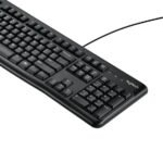 K120 Keyboard, US LGT-K120-US, Standard, Wired,  USB, QWERTY, Black