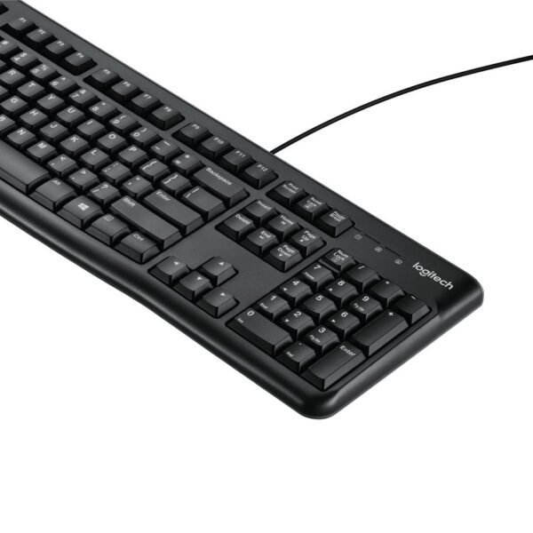 K120 Keyboard, US LGT-K120-US, Standard, Wired,  USB, QWERTY, Black