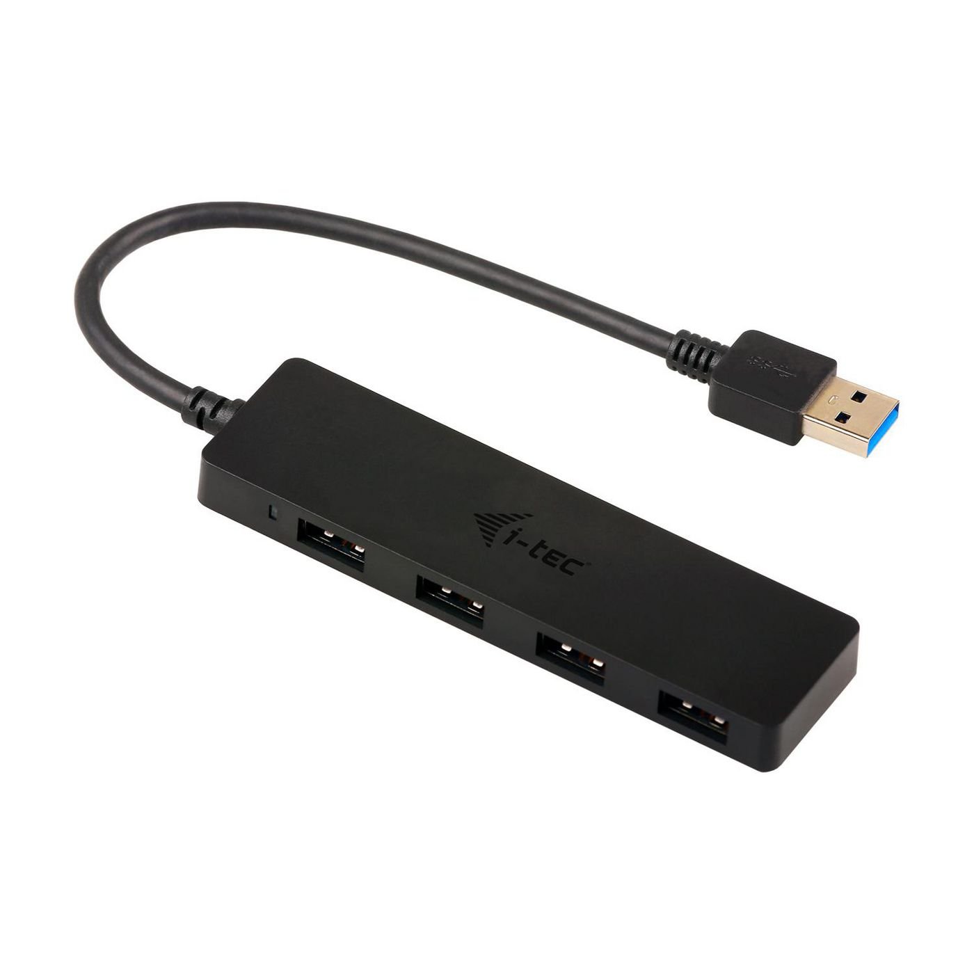 Img_9471104.jpg SLIM PASSIVE HUB 4P BLAC Advance USB 3.0 Slim Passive Advance USB 3.0 Slim Passive HUB 4 Port, USB 3.0 (3.1 Gen 1) Type-A, USB 3.2 - Image 1