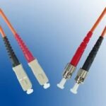 ST/UPC-SC/UPC 2m OM1 Fibre  Patch Cable MM Duplex  LSZH  OD: 2mm, 0.3dB Orange