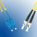 ST/UPC-SC/UPC 3m OS2 Fibre  Patch Cable SM Duplex LSZH  OD: 2mm, 0.3db Yellow