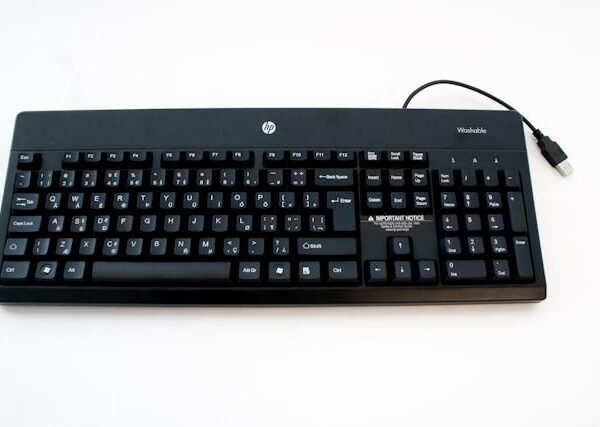 Keyboard (BELGIAN) 724720-181, Standard, Wired,  USB, AZERTY, Black