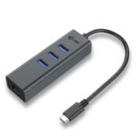 USB-C METAL HUB 3 + GLAN  Metal USB-C Metal HUB 3 Port  Metal USB-C Metal HUB 3 Port + Gigabit Ethernet Adapter, USB 3.1 (3.1 Gen 2)