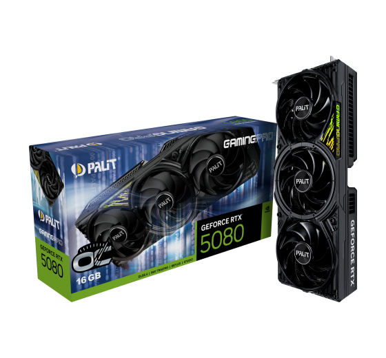 p05405_propng_4767a05e4812070 Palit GeForce RTX 5080 GamingPro OC 16GB GDDR7 DLSS4 - Image 1
