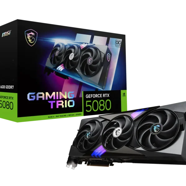 MSI GeForce RTX 5080 Gaming Trio OC 16GB GDDR7 DLSS4